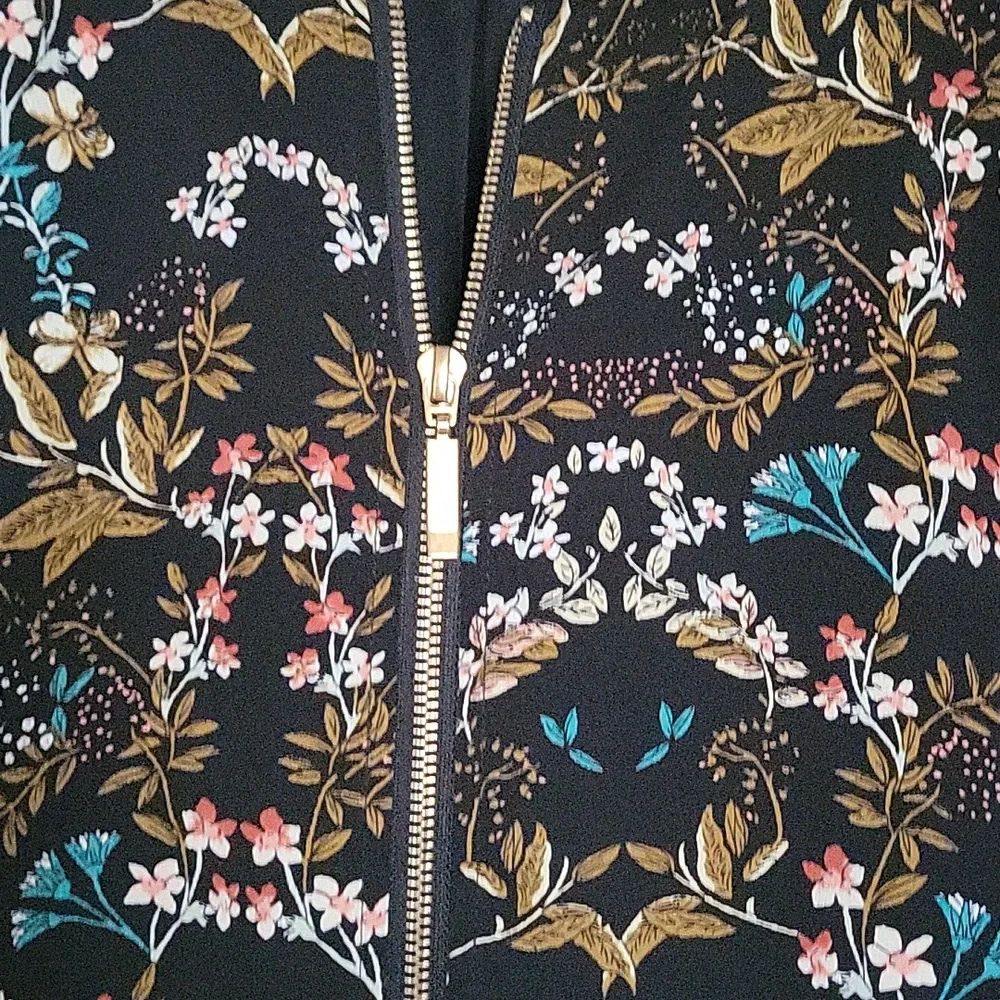 Philosophy Black Floral Bomber Jacket - Picture 3 of 4